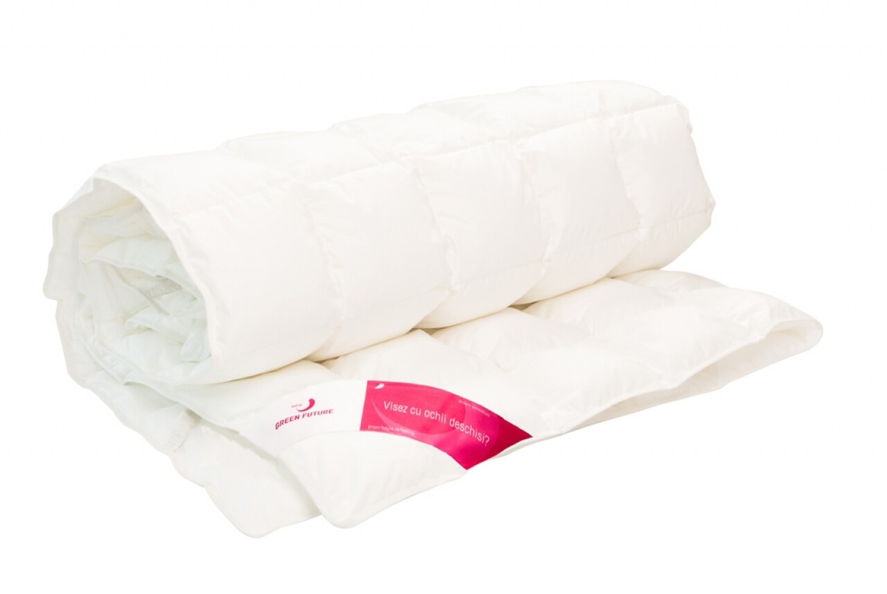 Protecție de saltea Feeling 50 180x200 cm - Puf de gâscă 50%, pană de gâscă 50% - imagine 3